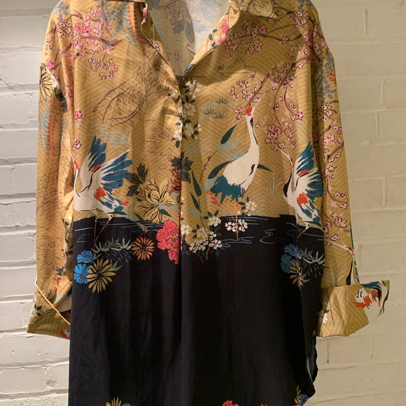 Zara long printed blouse - Picture 2 of 5